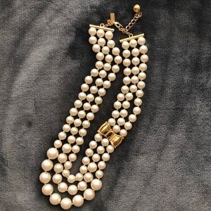 Three strand pearl necklace